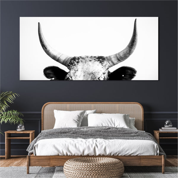 Nguni Cow Canvas (Horns) Classic Canvas NetCanvas 