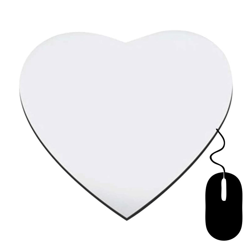 Printed Mousepads (Round, Rectangle or Heart) Classic Canvas NetCanvas Heart 