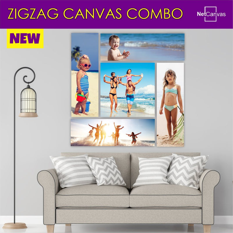Zigzag Canvas Combo (5 piece Large) | NEW! Classic Canvas NetCanvas 